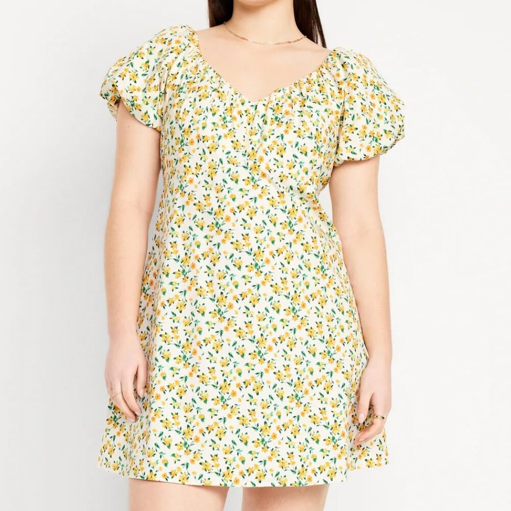Old Navy V-Neck Mini Swing Dress